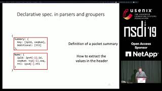 NSDI '19 - dShark: A General, Easy to Program and Scalable Framework for Analyzing In-network screenshot 2