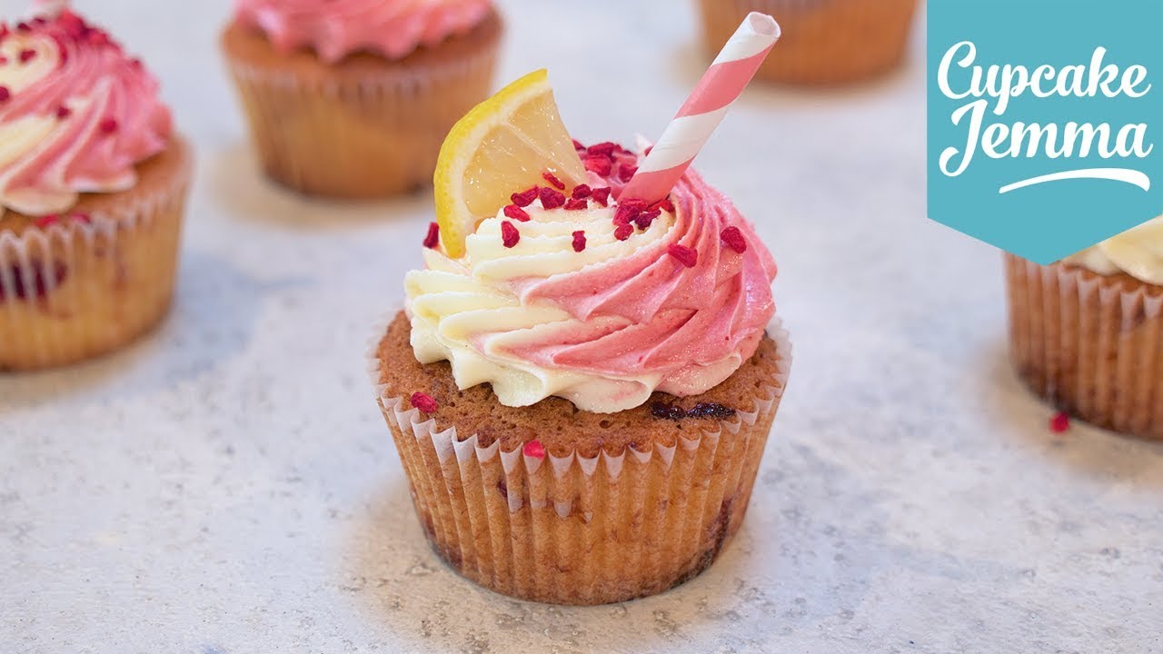 How to Make Raspberry Lemonade Cupcakes! | Cupcake Jemma | CupcakeJemma