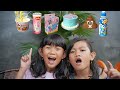 Challenge Makan Makanan Sesuai EMOJI PINK DAN BIRU | Salsa and family
