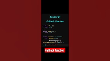 JavaScript Callback Function| #shorts #callback
