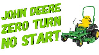 CUSTOMER STATES : JOHN DEERE 930m NO START AND BLADES WONT ENGAGE