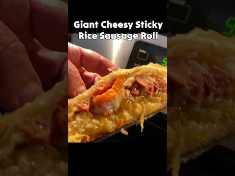 thick sticky rice sausage roll lunch 😎 #shorts