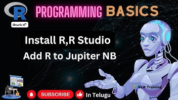 How to Install R, How to Install R Studio, How to Add R to Jupiter Notebook in Telegu