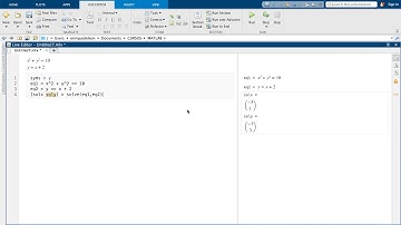MATLAB: Solución de sistema de ecuaciones simbólicas