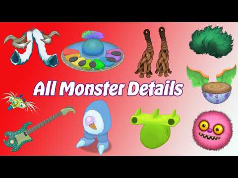 ALL Monster Details Construction. MSM ANIMATION. | My Singing Monsters | Part 5