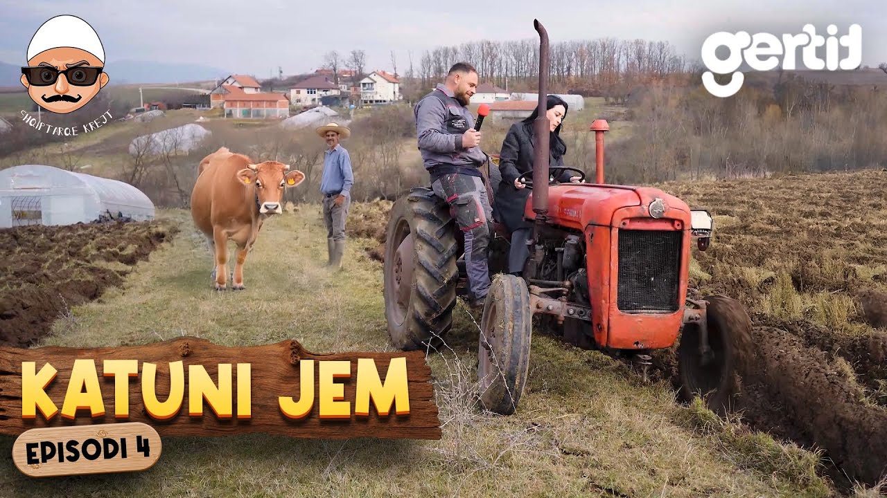 KATUNI JEM - Doruntina provon me Lëvru arën me Traktor - Prej punës në ara kemi ble Banesë