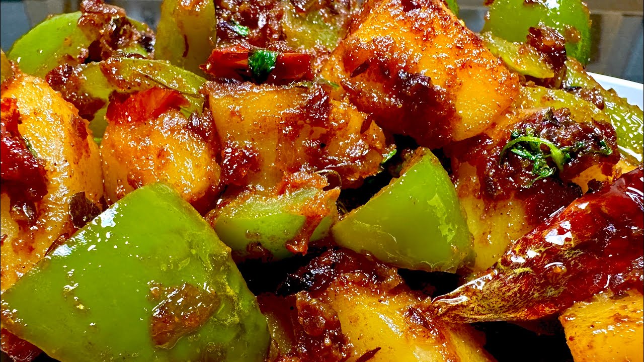 Aloo simla mirch ki sabzi