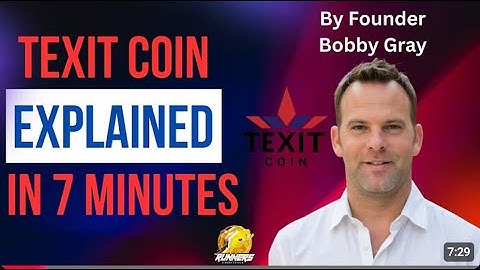 Texit Coin uitgelegd in 7 minuten met oprichter Bobby Gray Proof Visuals 1080p