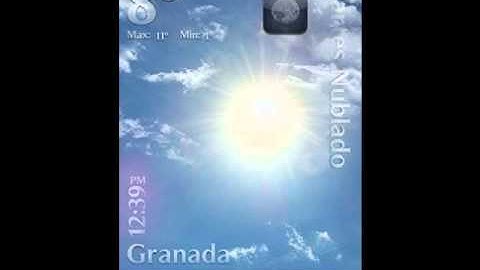 Real animated weather and real moon conditions