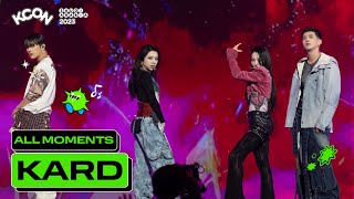 KARD (카드) ALL MOMENTS 🎁💚 | KCON SAUDI ARABIA 2023