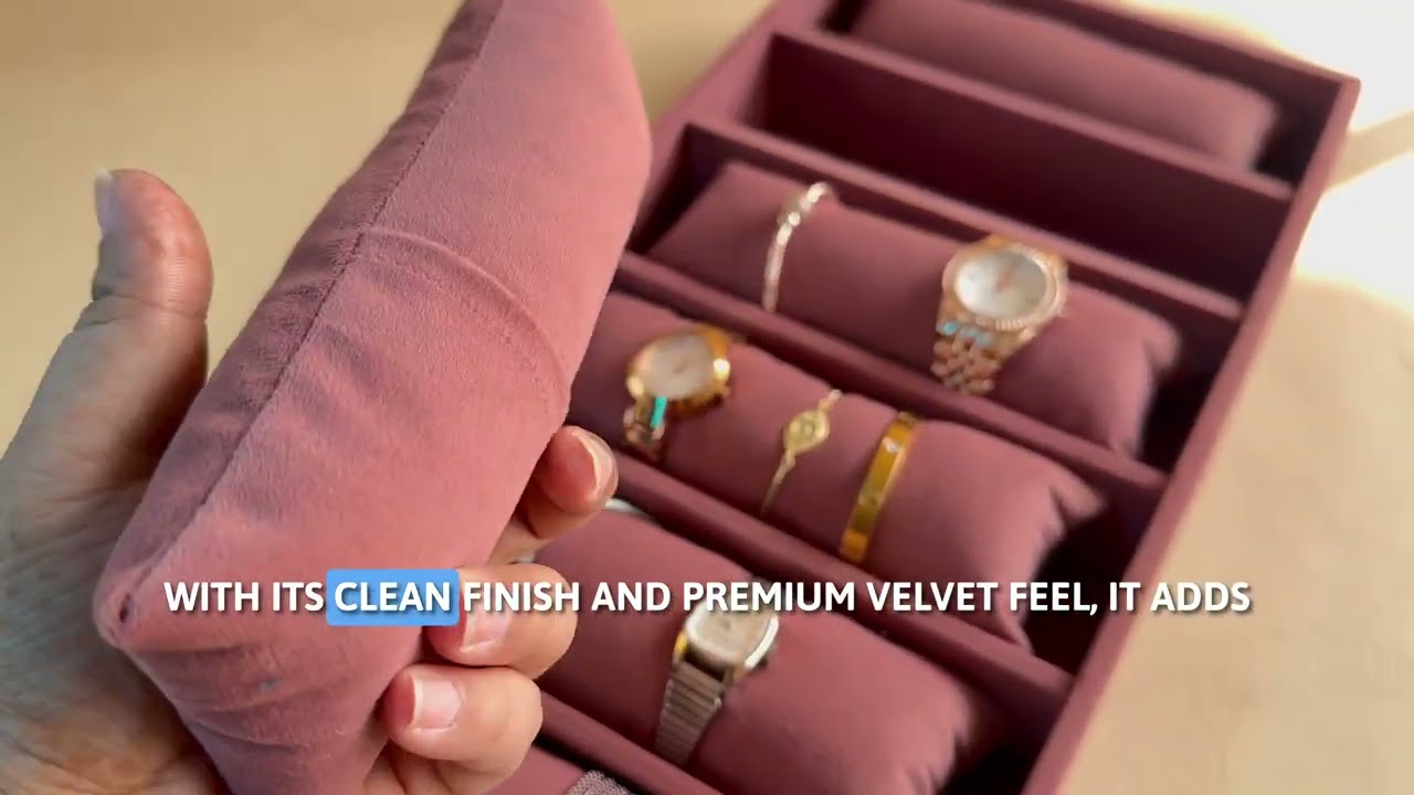 This Dark Pink Bracelet Tray is a Whole Mood 😍💗 | 6 Grid Organizer