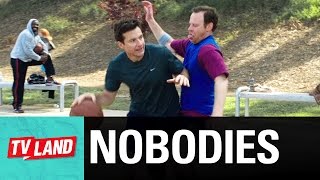 Basketball Pitching to Jason Bateman | Nobodies | Season 1