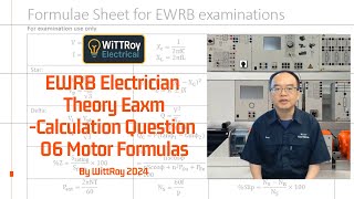 Motor formulas - EWRB Electrician Theory Exam 06 Calculation #MotorFormulas #EWRB #EWRBEXAM