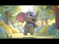 Слоненок учится прыгать 🐘 Весёлый мультфильм и детские песни для малышей 🎵
