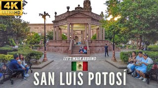 🇲🇽 SAN LUIS POTOSÍ in 4K | Saturday EVENING CITY WALKAROUND | Mexico Travel 2022