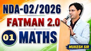 NDA 2 2026 Maths Class 1 | Easy Tricks & Shortcuts | Important Questions | Mukesh Sir