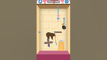 rescue cut rope puzzle stage 2990| rescue cut rope puzzle game for android and iOS #short