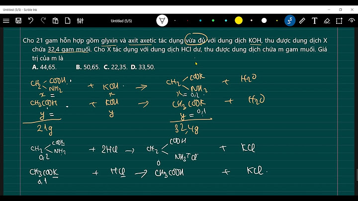 So sánh tính axit của glyxin và axit axetic