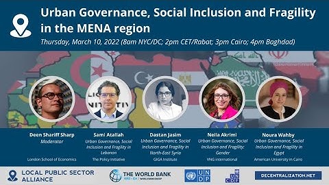 Urban Governance, Social Inclusion and Fragility in the MENA region