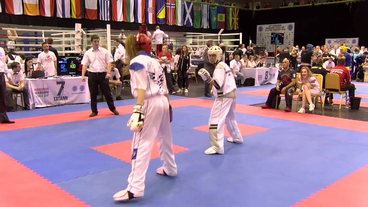 Marietta Galanomati v Carol Scacchi Hungarian Kickboxing World Cup 2016