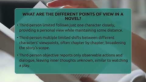 What Are The Different Points Of View In A Novel? - The Prose Path