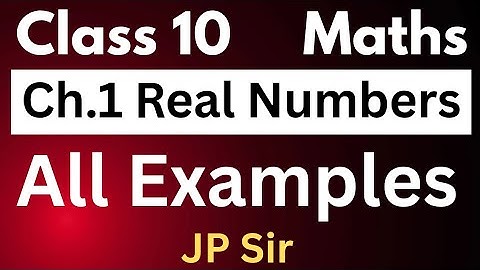 All Examples Solved | Class 10 Maths Chapter 1 Real Numbers NCERT