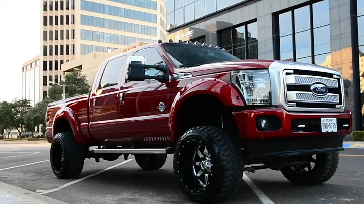 F250 on a 8 inch lift kit on 22 by 10 Fuel wheels.