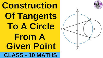 Construction Of Tangents To A Circle From A Given Point । Class 10 Maths