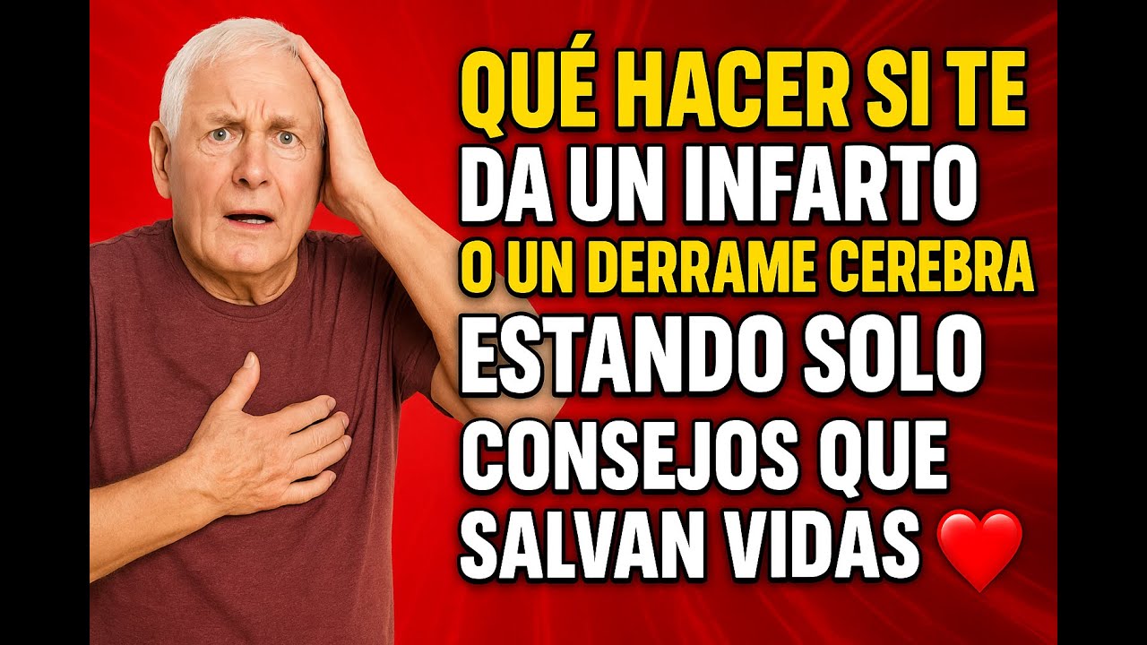 Qué hacer si te da un infarto o un derrame cerebral estando solo ...