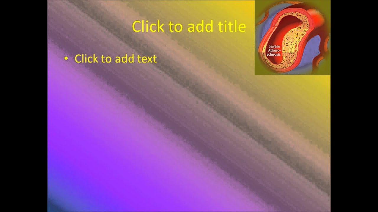 Atherosclerosis - Animated PowerPoint Template - YouTube