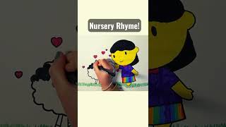 Coloring page of ‚Mary Had a Little Lamb‘  #nurseryrhymes #maryhadalittlelamb #coloringpages
