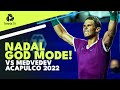 Rafa Nadal GOD MODE vs Medvedev in Acapulco Semi-Finals! の動画、YouTube動画。