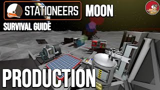 Setting up production on the Moon in Stationeers in 2023