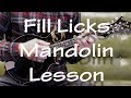 Fill licks mandolin lesson
