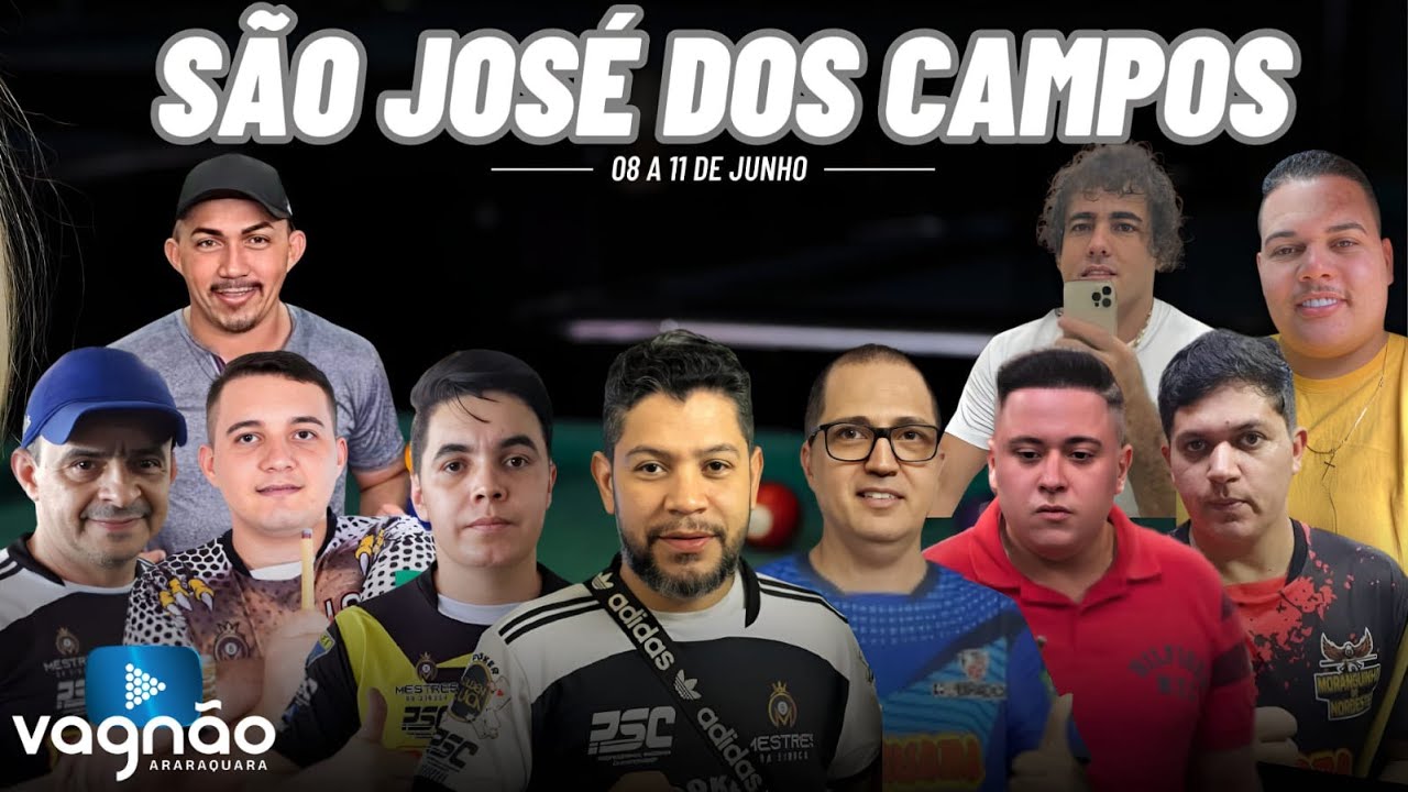 JOGOS EM SJ DOS CAMPOS 09/06/2023 - SINUCA AO VIVO #sinuca #sinucaaovivo 