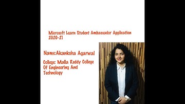 Microsoft Learn Student Ambassador Application 2020-21(MSP)| Inspire [SELECTED]