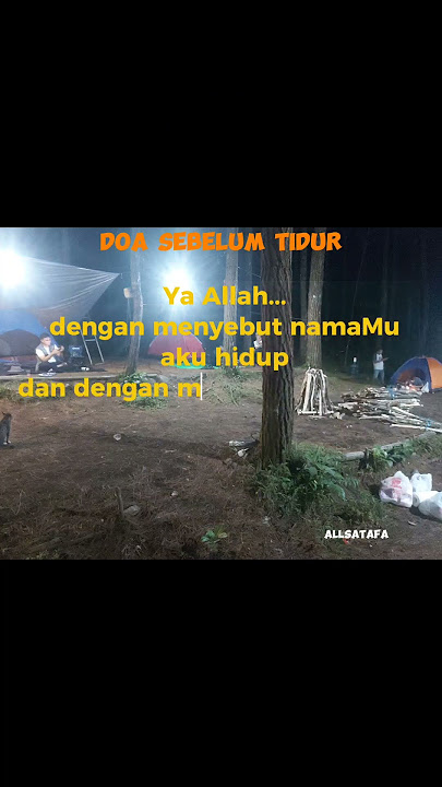 doa muatajab aebwlum tidur