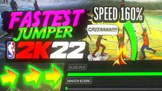 *THE* FASTEST JUMPSHOT IN 2K22!(EASY TO GREEN)!