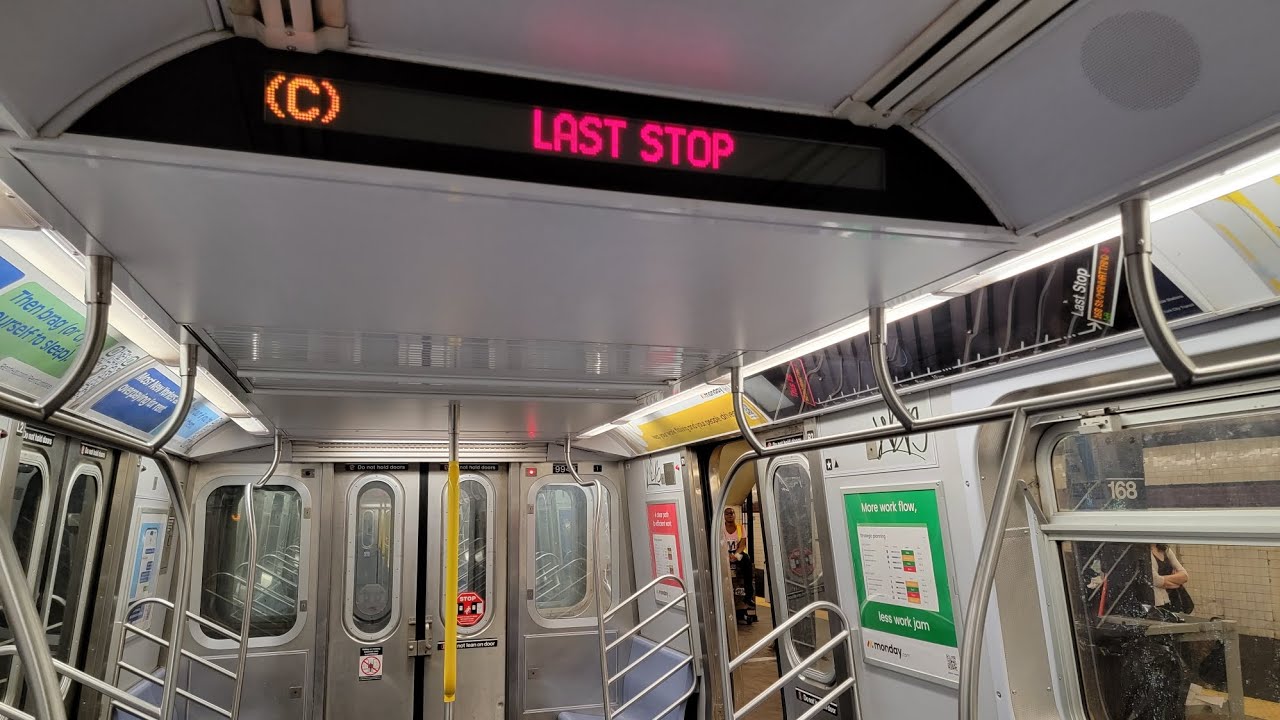 MTA Full R160A (C) Train Ride From 168th Street to Euclid Avenue - YouTube