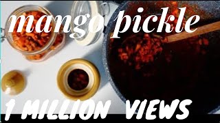 Kerala Easy Mango Pickle / Pacha Manga Achar/Onam-Vishu Sadya Special :Recipe no 80