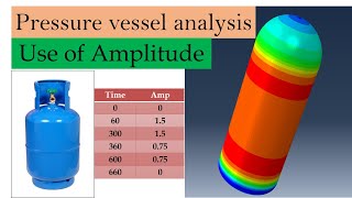 Pressure vessel analysis | Axisymmetric model | How to use Amplitude in ABAQUS CAE?