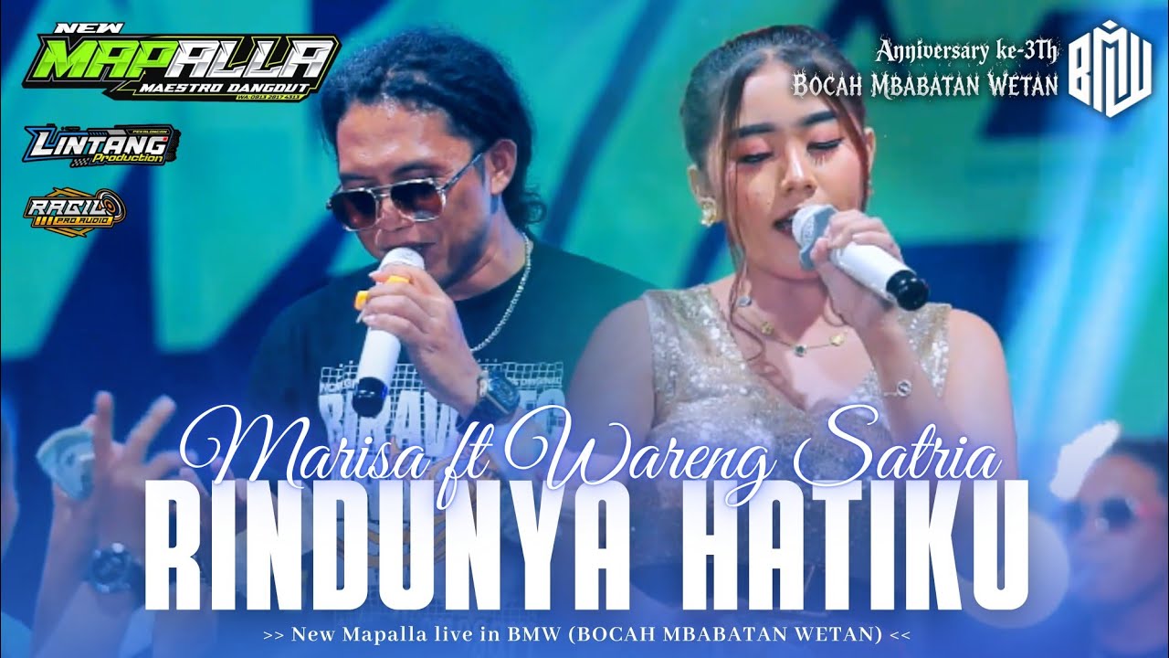RINDUNYA HATIKU - MARISA ft WARENG S.  NEW MAPALLA || BMW (BOCAH MBABATAN WETAN)