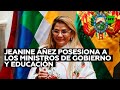 Jeanine Áñez posesiona a los ministros de Gobierno y Educación