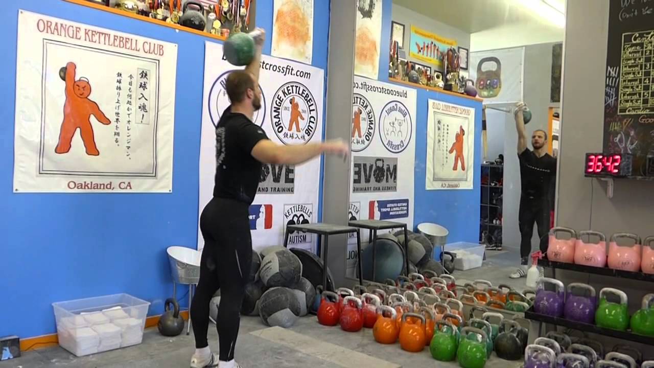 ケトルベル世界チャンピオン デニスのスナッチ練習 Youtube