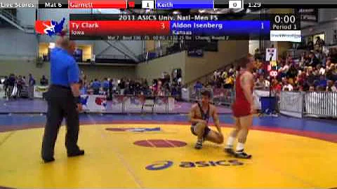 University Freestyle 60kg - Tyler Clark vs. Aldon ...