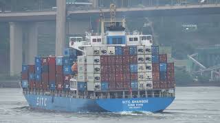 Container Ship《STIC SHANGDE》Passing  the Tsing Ma Bridge in HK 20260822_C0007