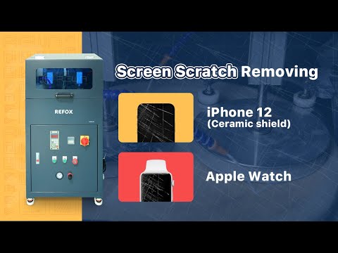 iPhone 12 (Ceramic Shield) and Apple Watch 3 Scratches Removing By Grinding & Polishing