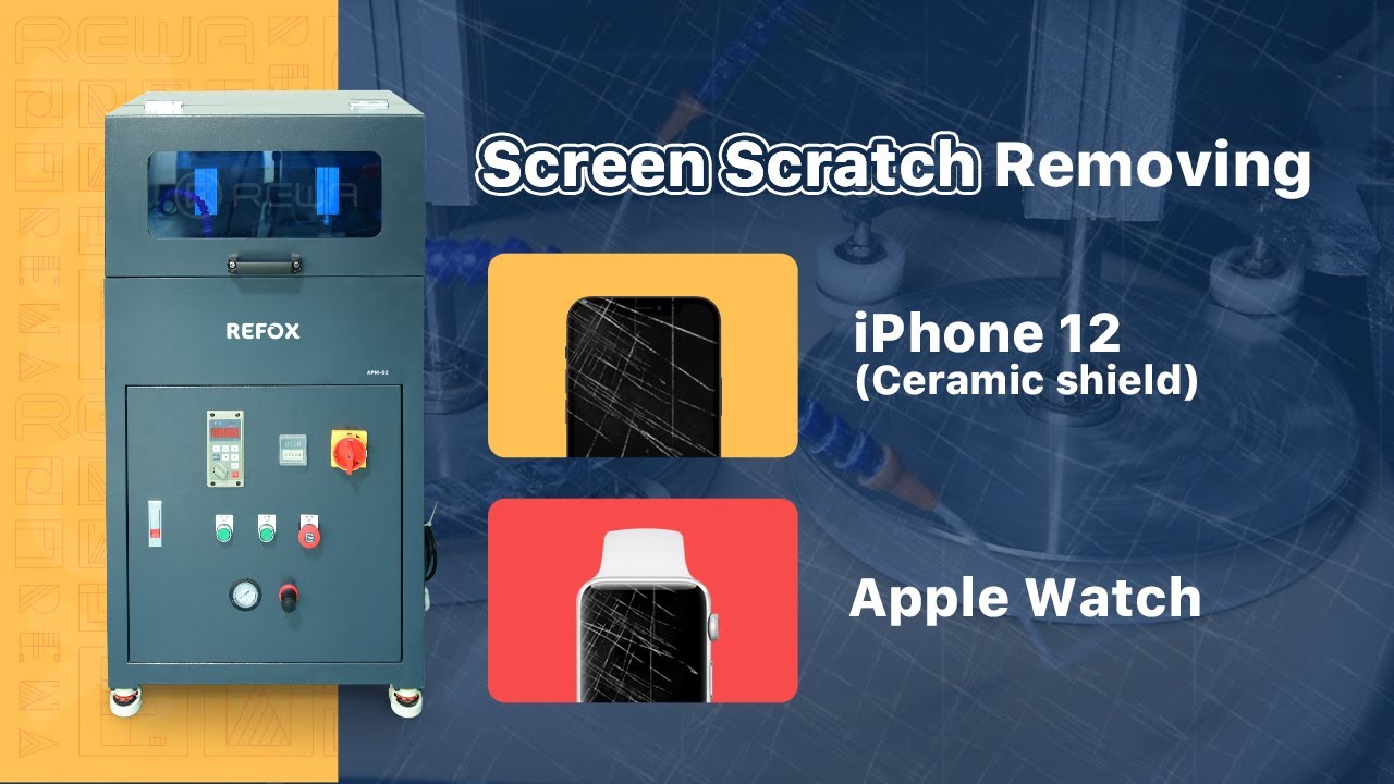 LCD Screen Display Scratch Removal Machine For iPhone Samsung iWatch iPad  Huawei Glass Refurbish Polishing Machine