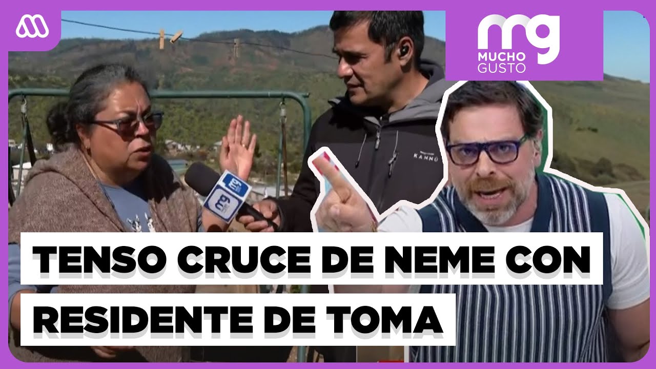 Así fue el TENSO CRUCE  de José Antonio Neme con residente de TOMA de Quilpué
