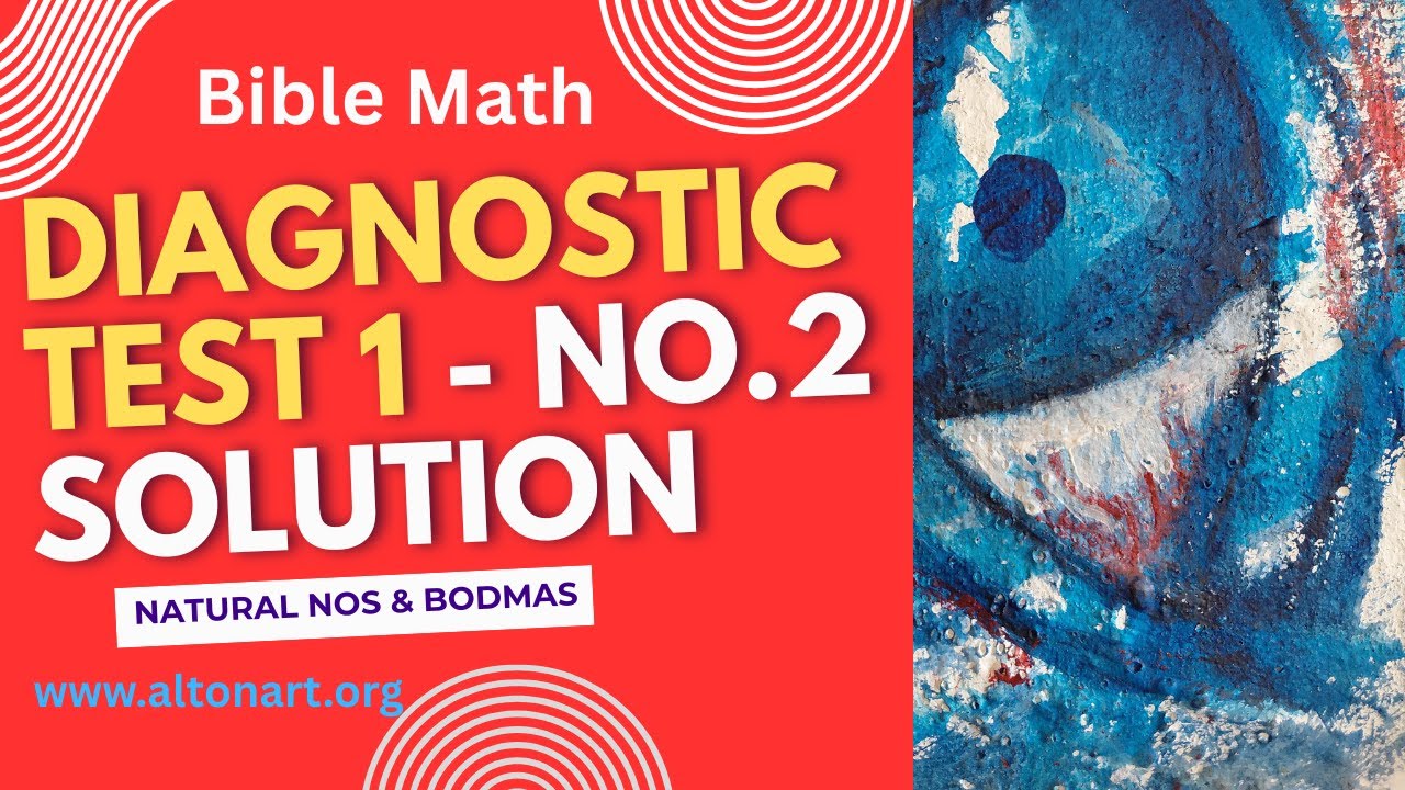 PLACE VALUE:  Diagnostic Test 1 - Qu. 2 Solution